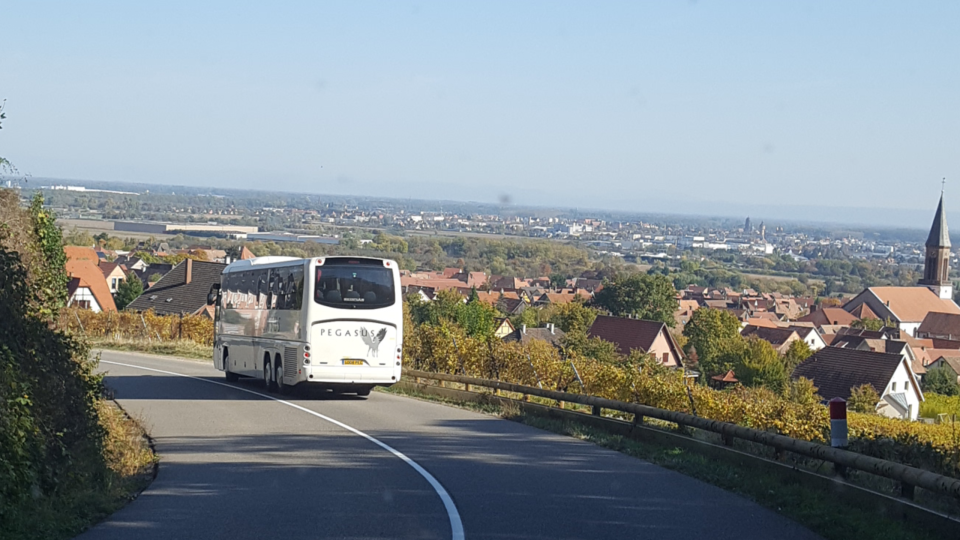 coach on european road